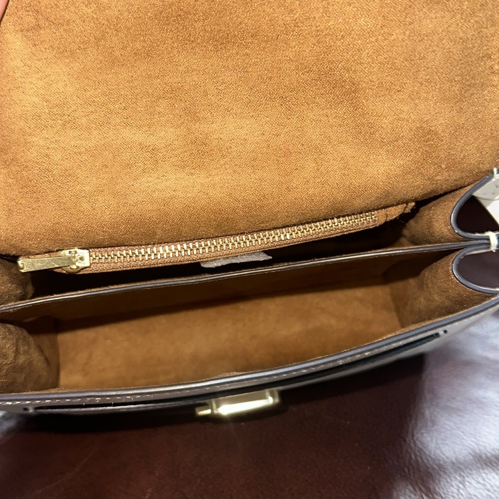 🔥🔥🔥Coach Tabby Mini Mixed Leather Top Handle Bag Crossbody Bag Satchel - Picture 9 of 13